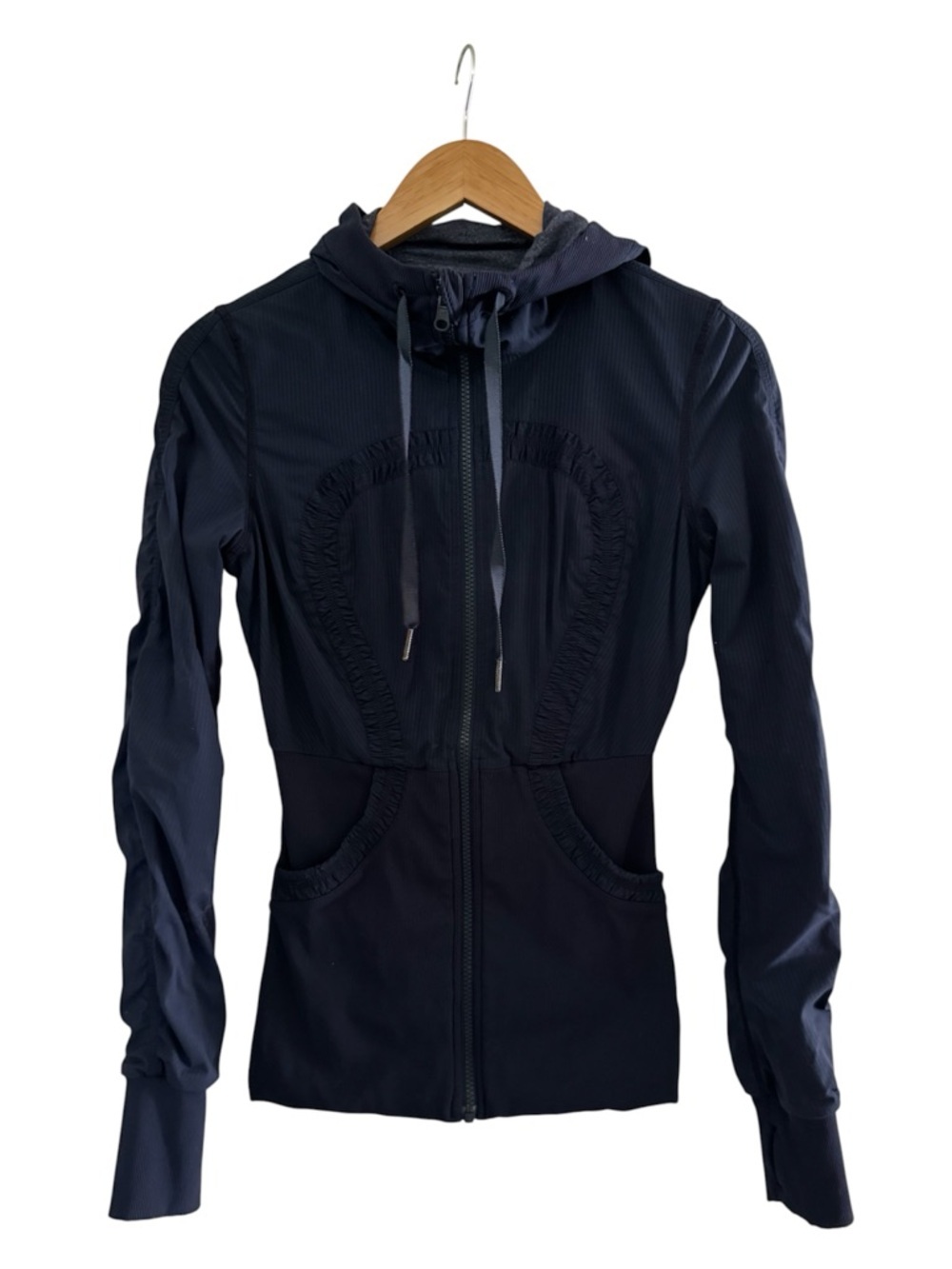 Lululemon Dance Studio Jacket III Inkwell Reversible Hooded Size 6